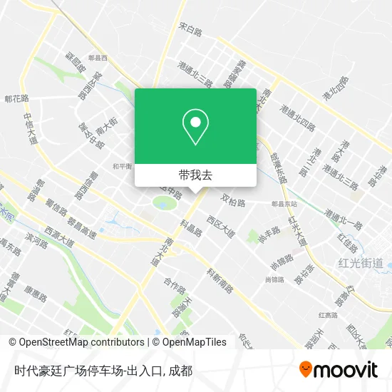 时代豪廷广场停车场-出入口地图