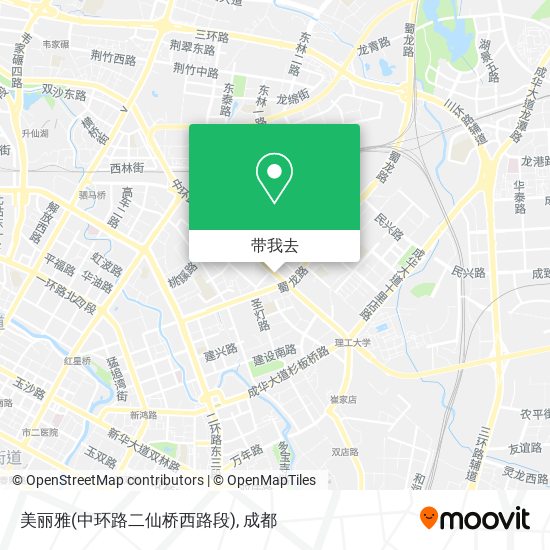 美丽雅(中环路二仙桥西路段)地图