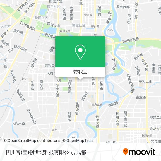 四川音(壹)创世纪科技有限公司地图