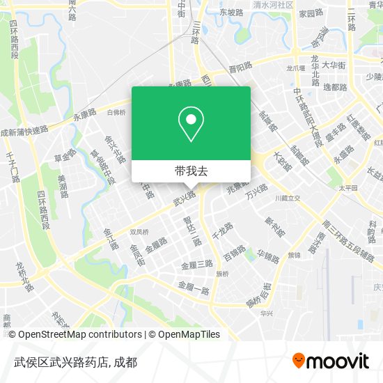 武侯区武兴路药店地图