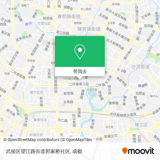 武侯区望江路街道郭家桥社区地图