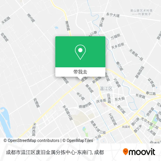 成都市温江区废旧金属分拣中心-东南门地图