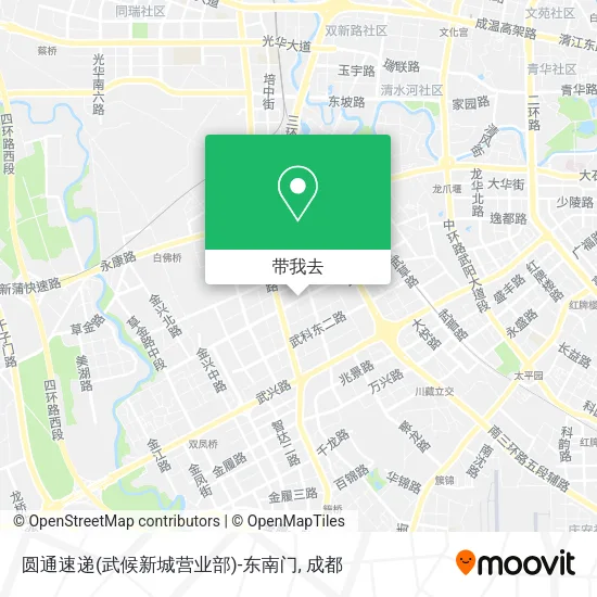 圆通速递(武候新城营业部)-东南门地图