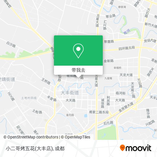 小二哥烤五花(大丰店)地图