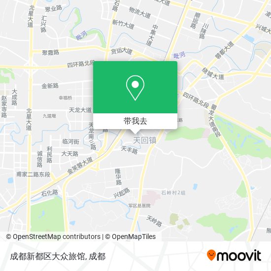 成都新都区大众旅馆地图