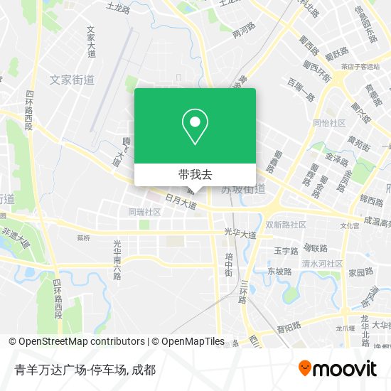 青羊万达广场-停车场地图