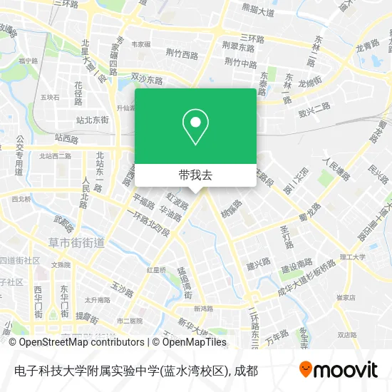 电子科技大学附属实验中学(蓝水湾校区)地图