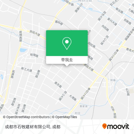 成都市石牧建材有限公司地图