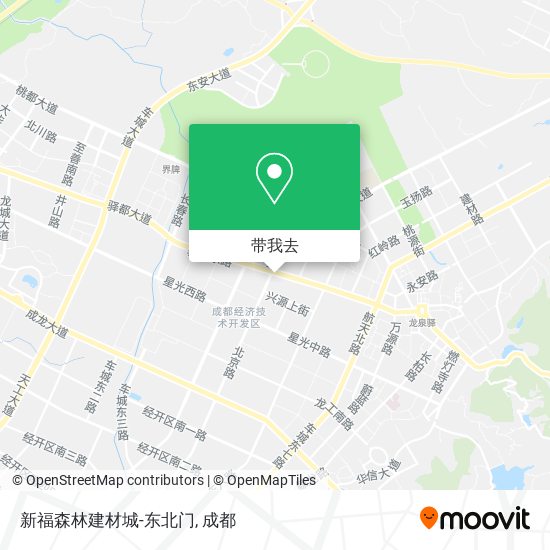 新福森林建材城-东北门地图