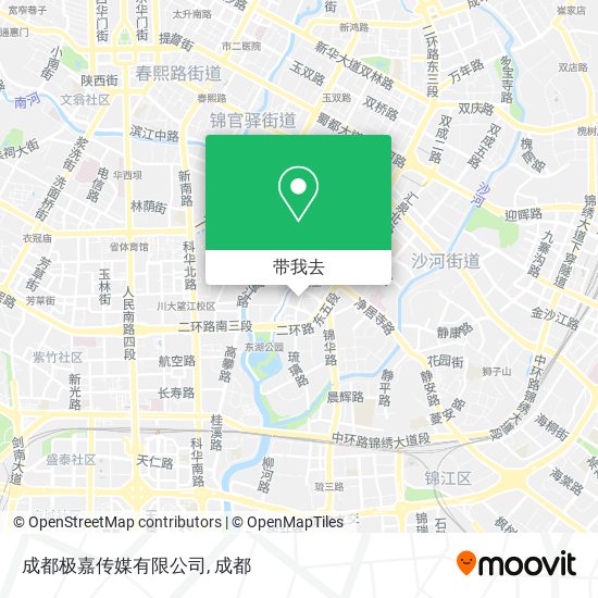 成都极嘉传媒有限公司地图