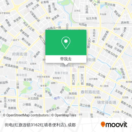 街电(红旗连锁3162红墙巷便利店)地图