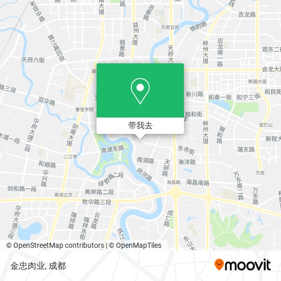 金忠肉业地图