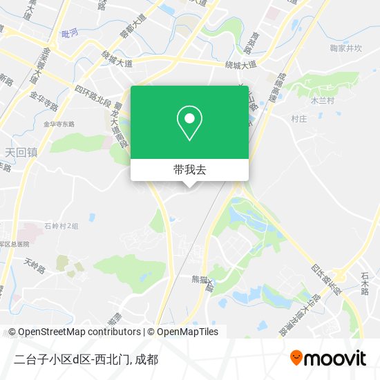 二台子小区d区-西北门地图