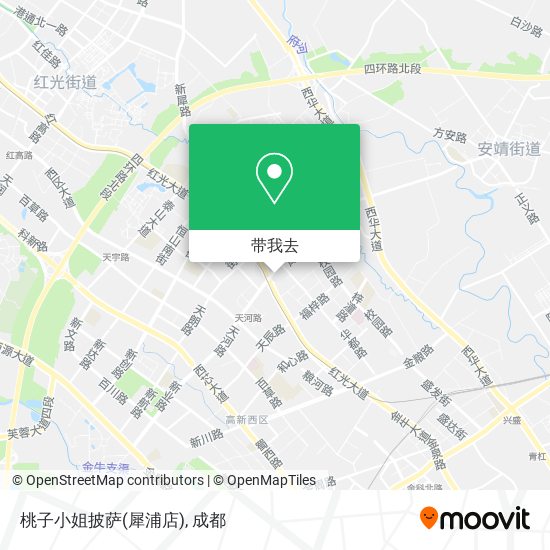 桃子小姐披萨(犀浦店)地图