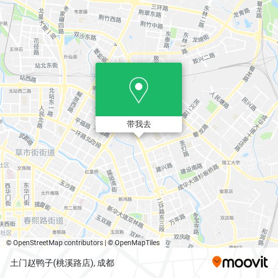 土门赵鸭子(桃溪路店)地图