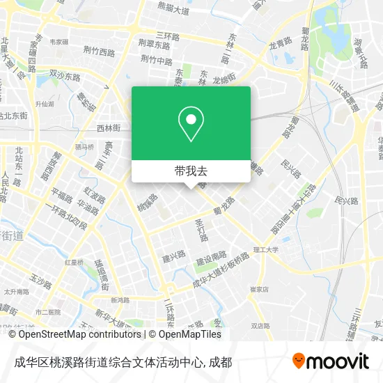 成华区桃溪路街道综合文体活动中心地图