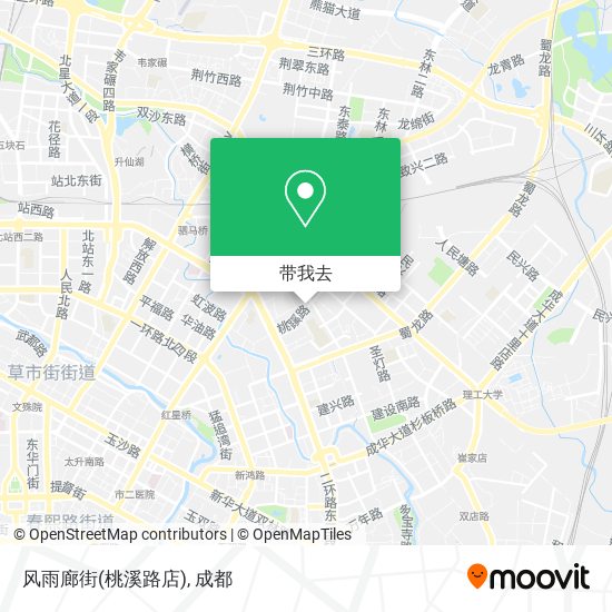 风雨廊街(桃溪路店)地图