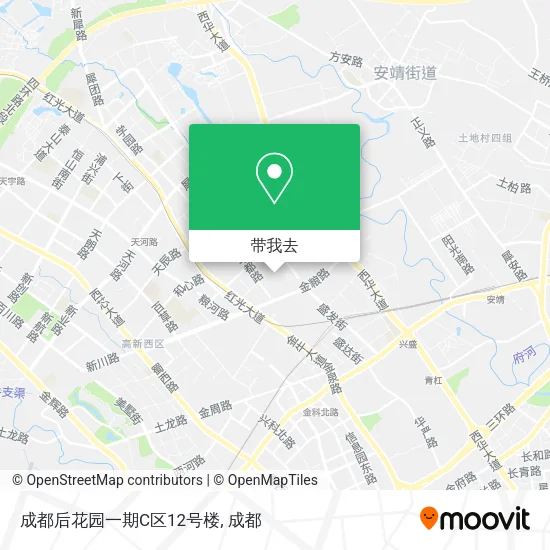 成都后花园一期C区12号楼地图