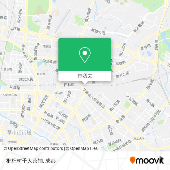 枇杷树千人茶铺地图