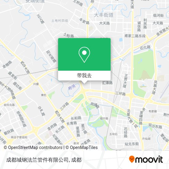 成都城钢法兰管件有限公司地图