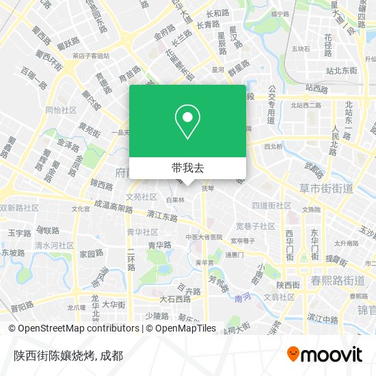 陕西街陈孃烧烤地图