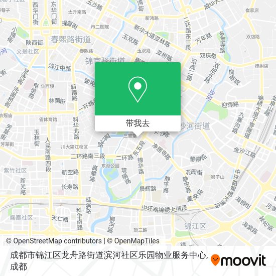 成都市锦江区龙舟路街道滨河社区乐园物业服务中心地图