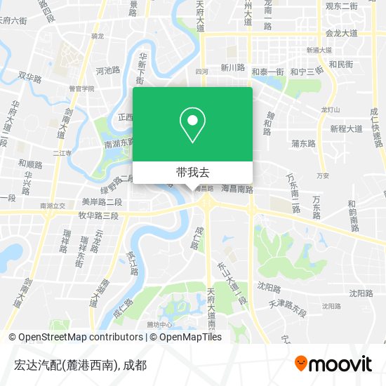 宏达汽配(麓港西南)地图