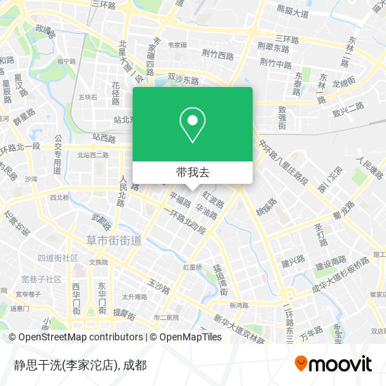 静思干洗(李家沱店)地图