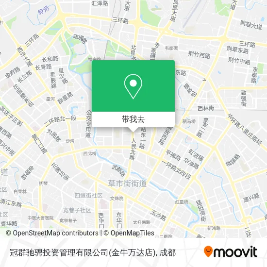 冠群驰骋投资管理有限公司(金牛万达店)地图