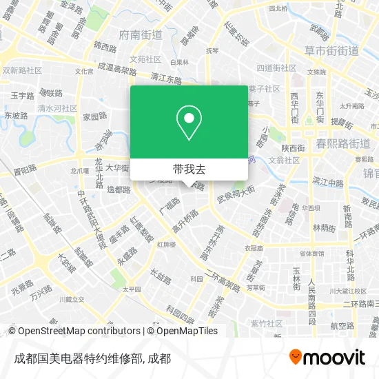 成都国美电器特约维修部地图