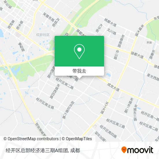 经开区总部经济港三期A组团地图
