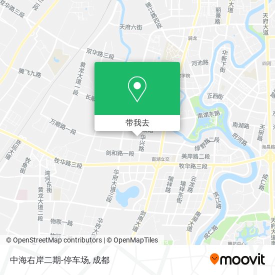 中海右岸二期-停车场地图