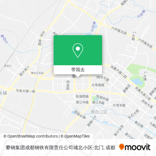 攀钢集团成都钢铁有限责任公司城北小区-北门地图