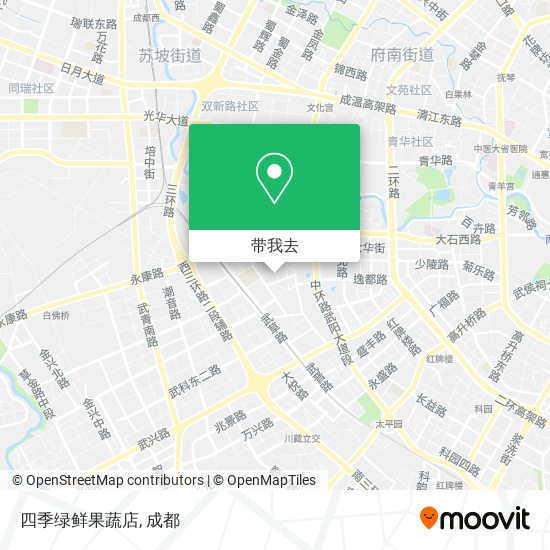 四季绿鲜果蔬店地图