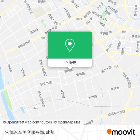 宏德汽车美容服务部地图