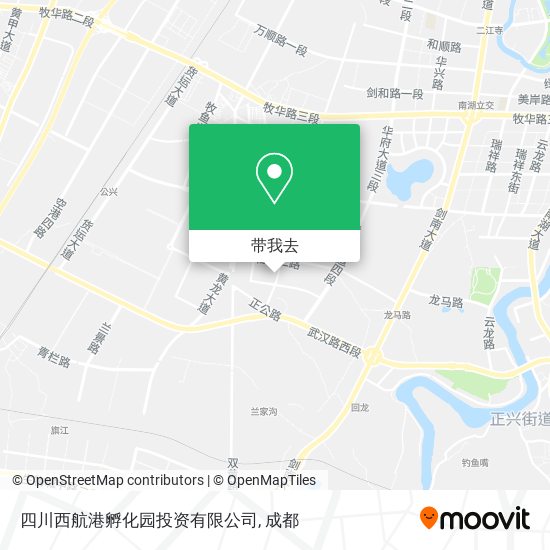 四川西航港孵化园投资有限公司地图