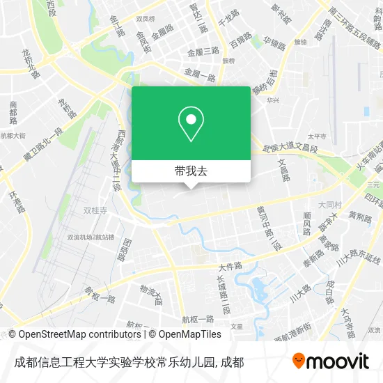 成都信息工程大学实验学校常乐幼儿园地图