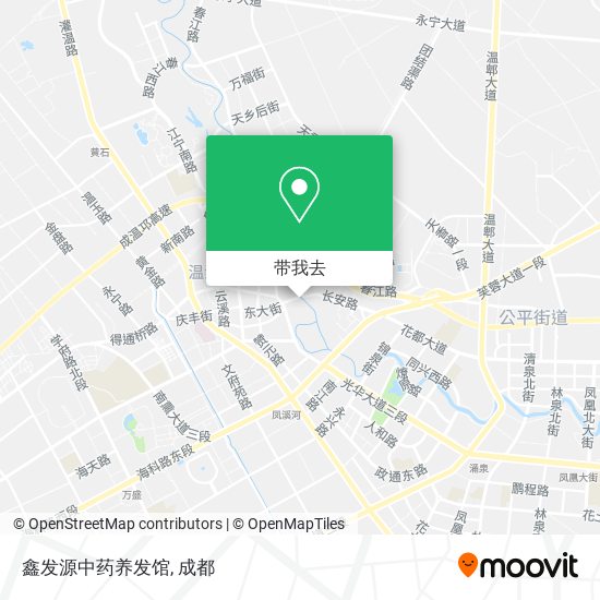 鑫发源中药养发馆地图