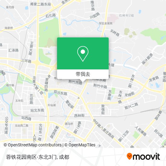 蓉铁花园南区-东北3门地图