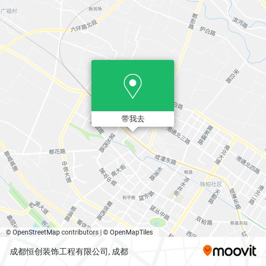成都恒创装饰工程有限公司地图
