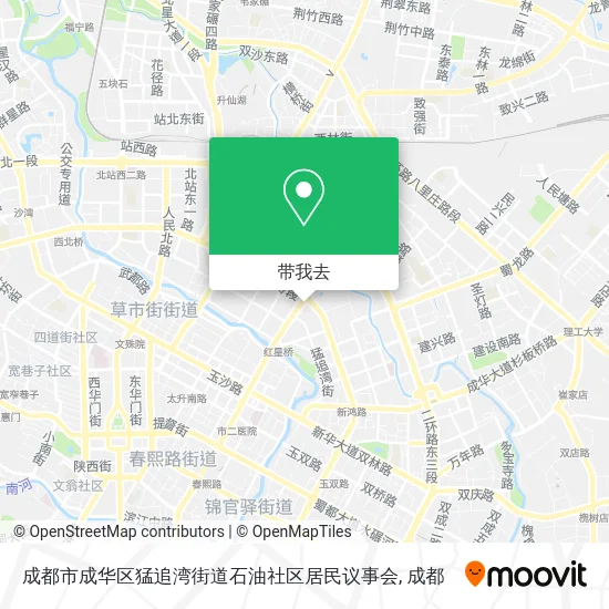成都市成华区猛追湾街道石油社区居民议事会地图
