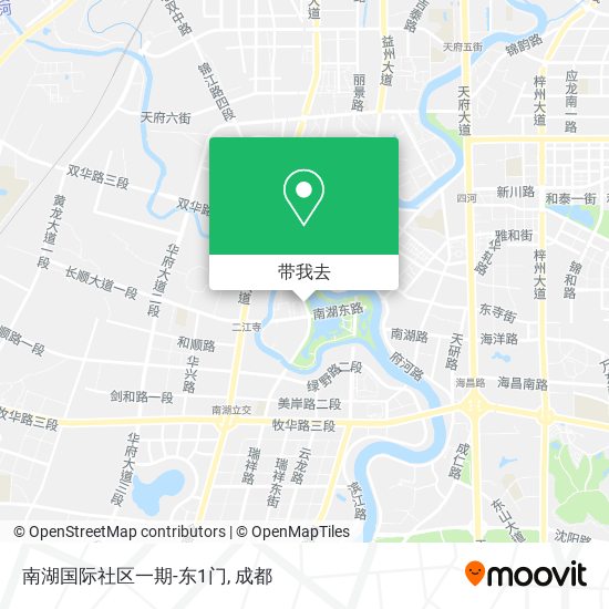 南湖国际社区一期-东1门地图