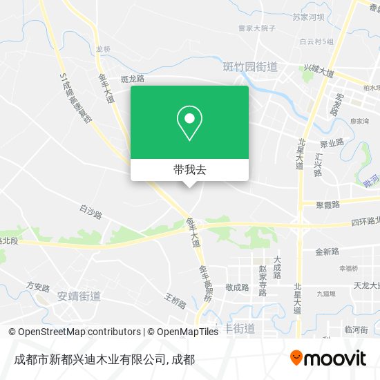 成都市新都兴迪木业有限公司地图