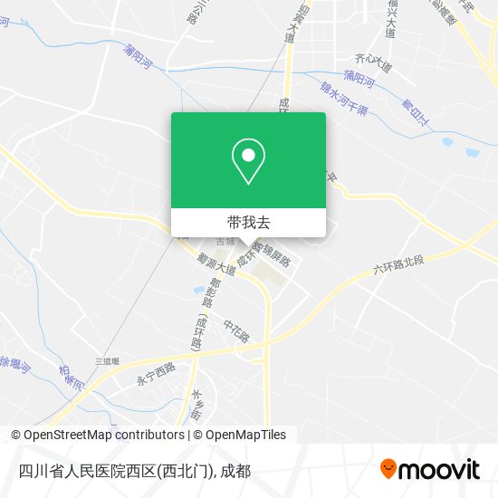 四川省人民医院西区(西北门)地图