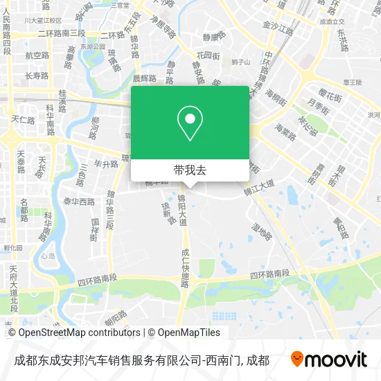 成都东成安邦汽车销售服务有限公司-西南门地图