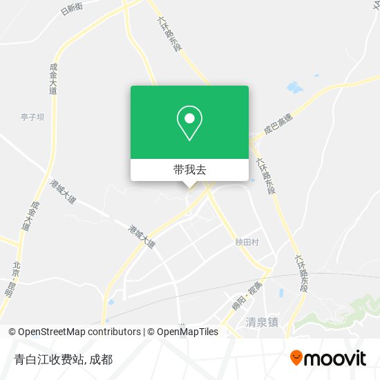 青白江收费站地图