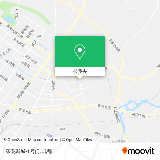 茶花新城-1号门地图