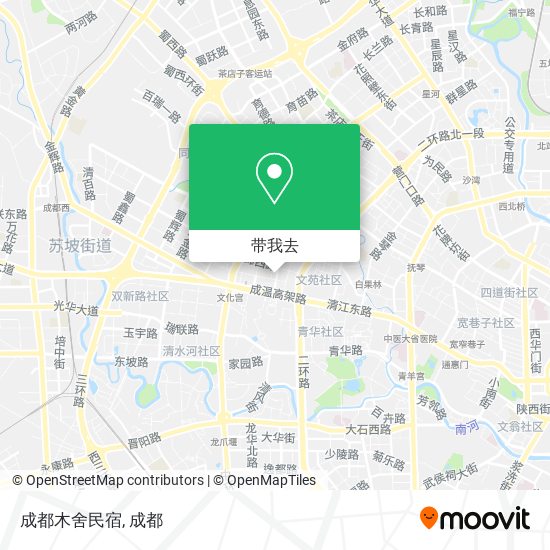 成都木舍民宿地图
