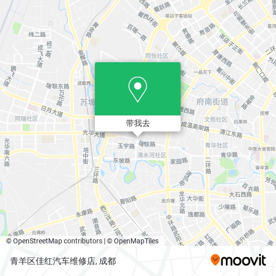 青羊区佳红汽车维修店地图