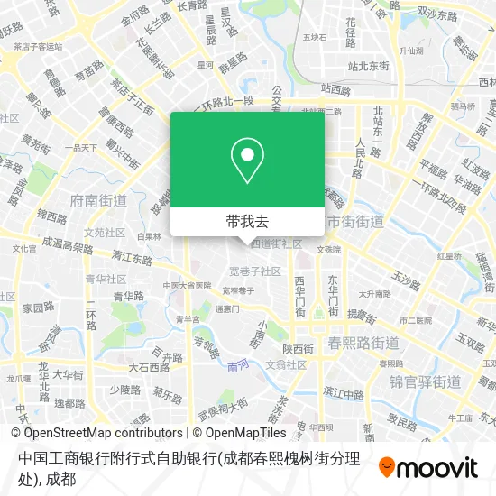 中国工商银行附行式自助银行(成都春熙槐树街分理处)地图